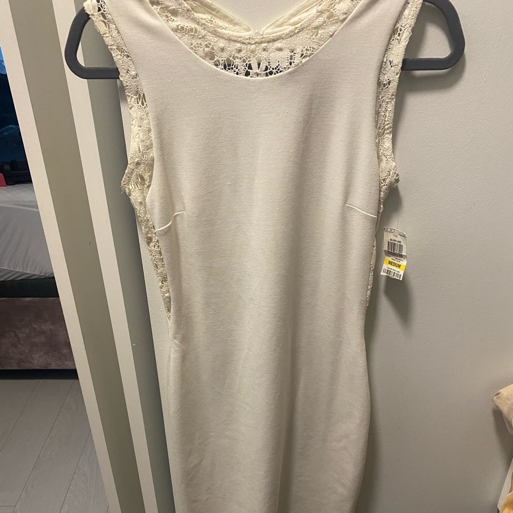 White Cotton and Lace dress